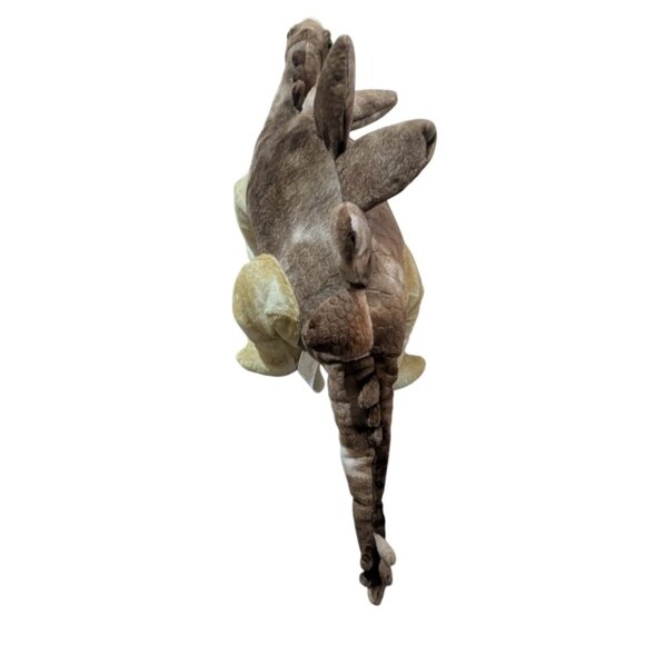 Rinco Stegosaurus Dinosaur Brown Plush 24" Stuffed Animal 2010 Preowned Toy Cudd - Picture 4 of 10